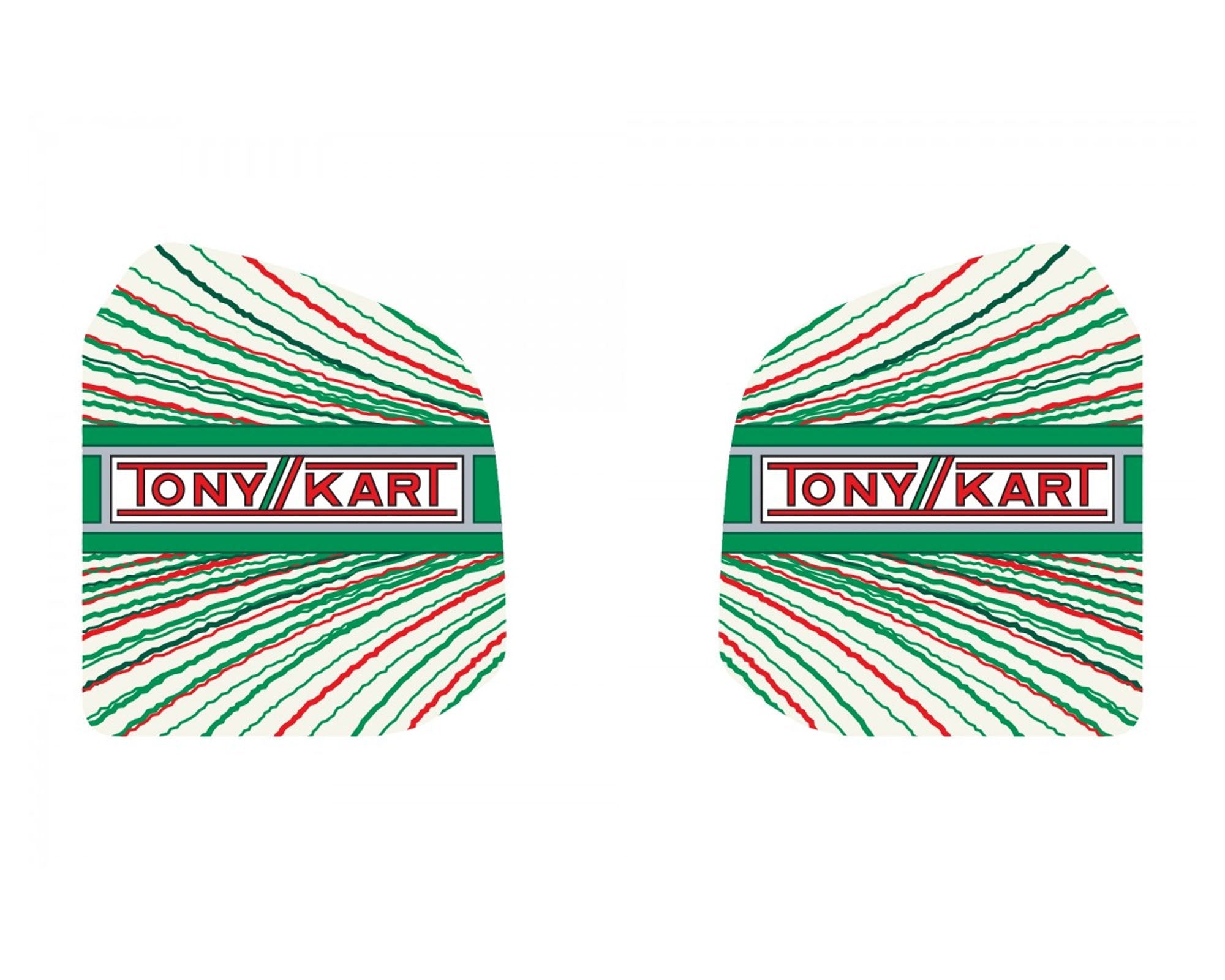OTK Fuel Tank Stickers TonyKart 2022 8.5 litre tank